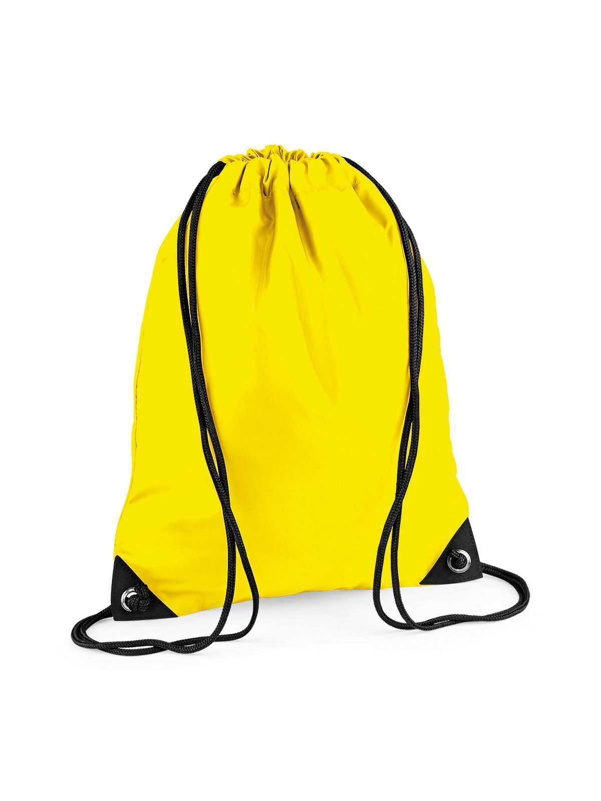 Premium Gymsac Tasche / Rucksack – Bag Base – Farbe Gelb – individuell veredelbar