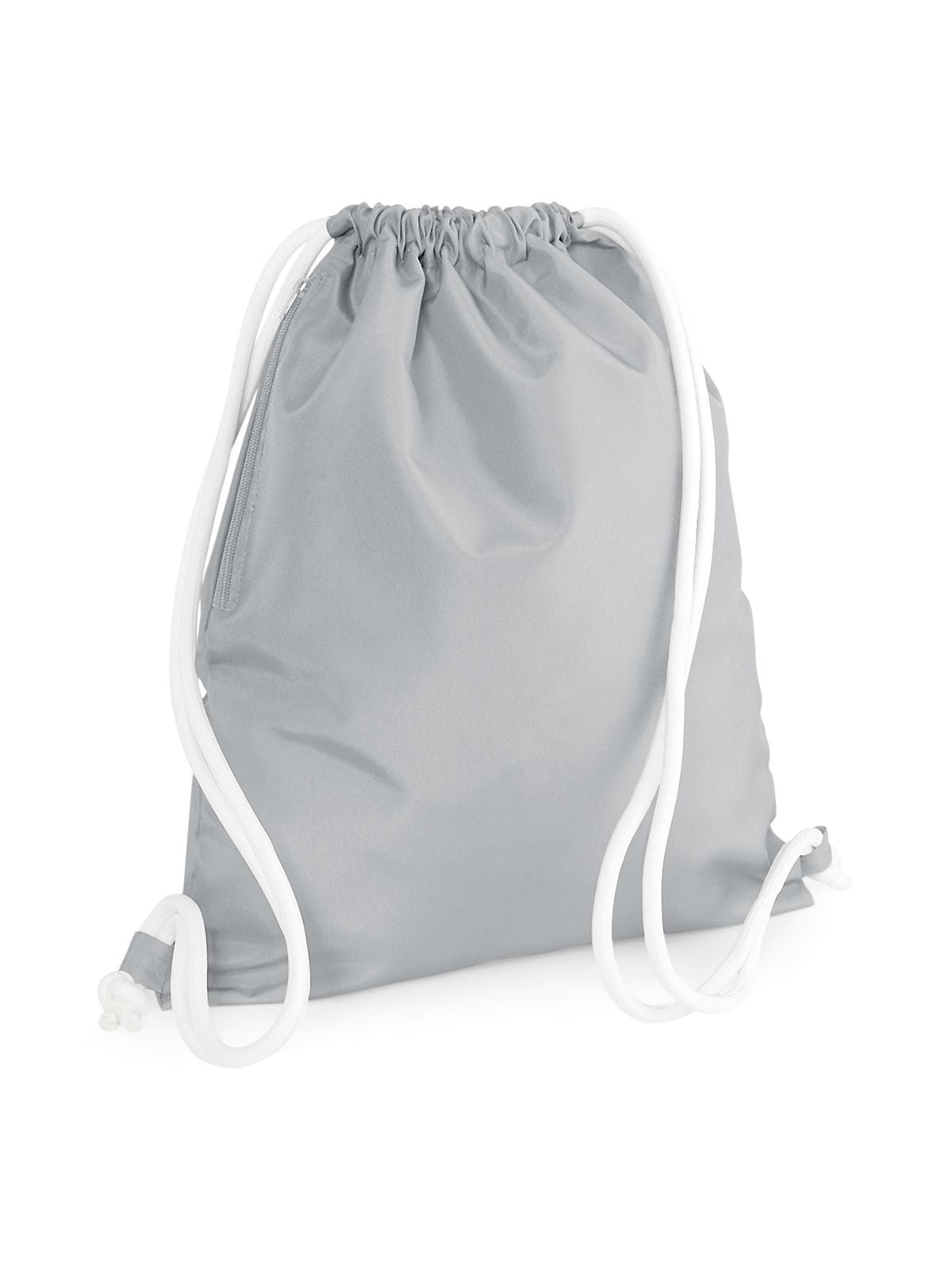 Icon Gymsac Herren Tasche / Rucksack – Bag Base – Farbe Hellgrau – individuell veredelbar