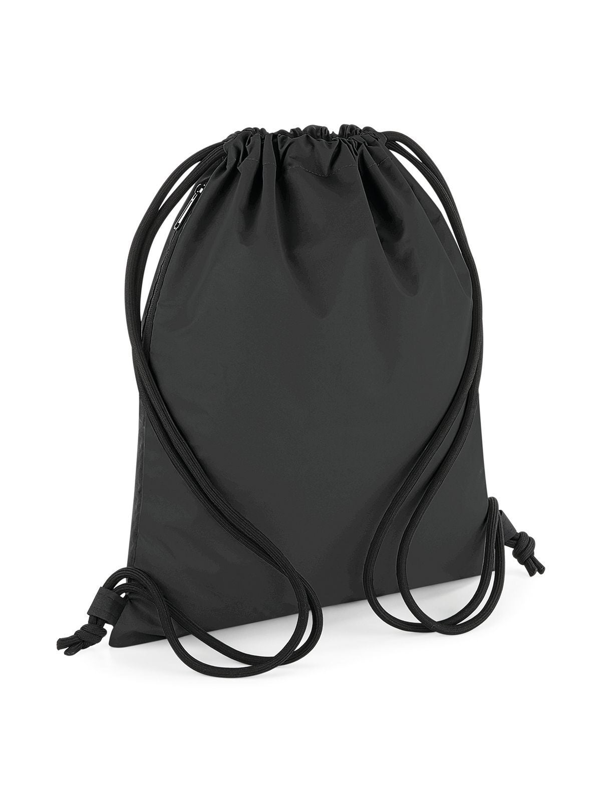 Reflective Gymsac Herren Tasche / Rucksack – Bag Base – Farbe Black Reflective – individuell veredelbar