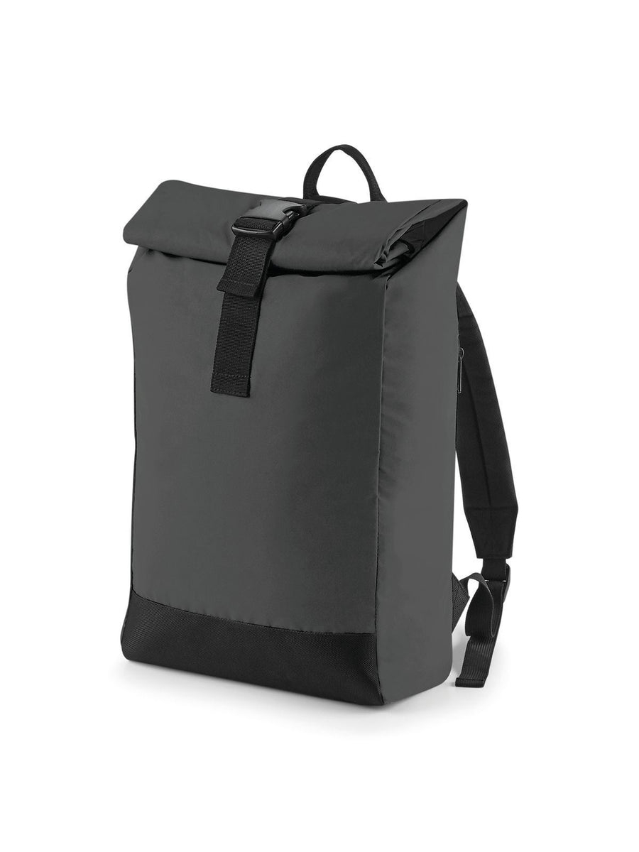 Reflective Roll-Top Backpack Herren Tasche / Rucksack – Bag Base