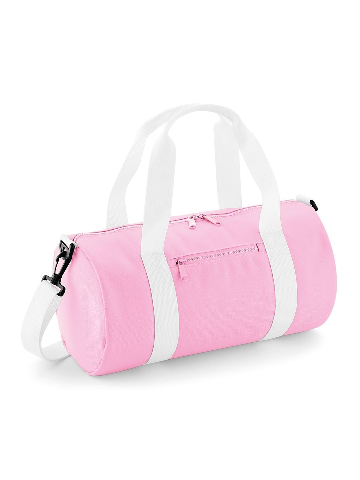 Mini Barrel Bag Herren Tasche / Rucksack – Bag Base – Farbe classic pink/white – individuell veredelbar