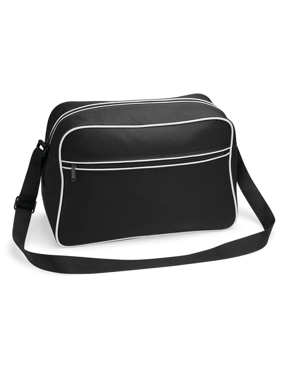 Retro Shoulder Bag Herren Tasche / Rucksack – Bag Base – Farbe black/white – individuell veredelbar