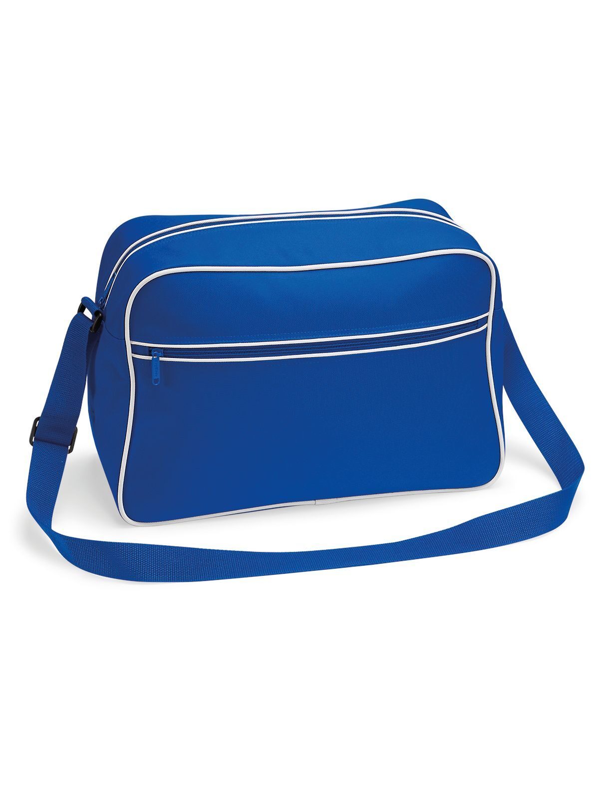 Retro Shoulder Bag Herren Tasche / Rucksack – Bag Base – Farbe bright royal/white – individuell veredelbar