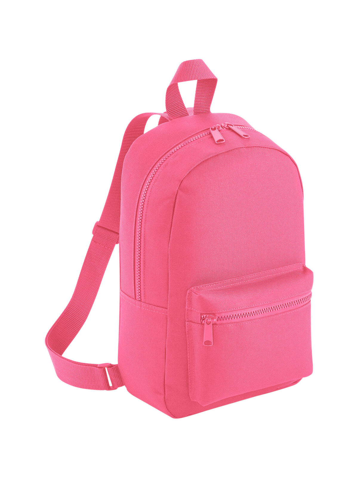 Mini Essential Fashion Backpack Herren Tasche / Rucksack – Bag Base – Farbe candy pink – individuell veredelbar