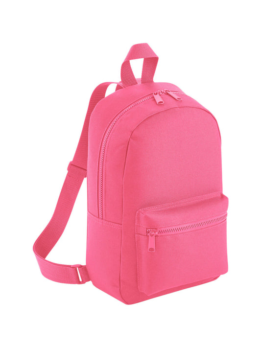 Mini Essential Fashion Backpack Herren Tasche / Rucksack – Bag Base – Farbe candy pink – individuell veredelbar