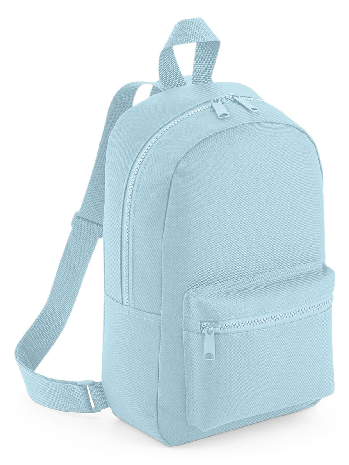 Mini Essential Fashion Backpack Herren Tasche / Rucksack – Bag Base – Farbe powder blue – individuell veredelbar