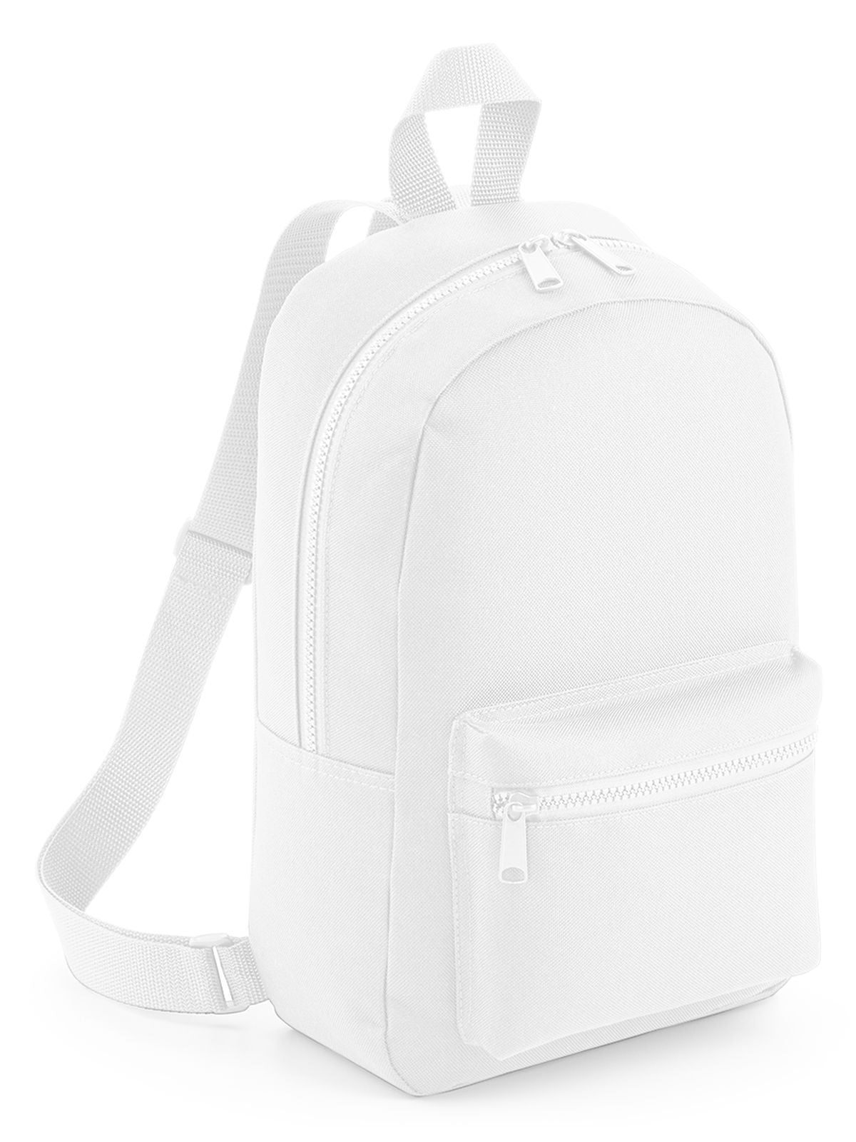 Mini Essential Fashion Backpack Herren Tasche / Rucksack – Bag Base – Farbe Weiß – individuell veredelbar