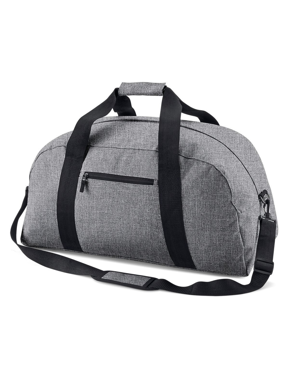 Classic Holdall Herren Tasche / Rucksack – Bag Base – Farbe grey marl – individuell veredelbar