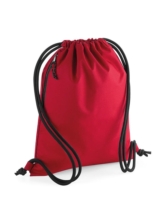 Recycled Gymsac Herren Tasche / Rucksack – Bag Base – Farbe classic red – individuell veredelbar