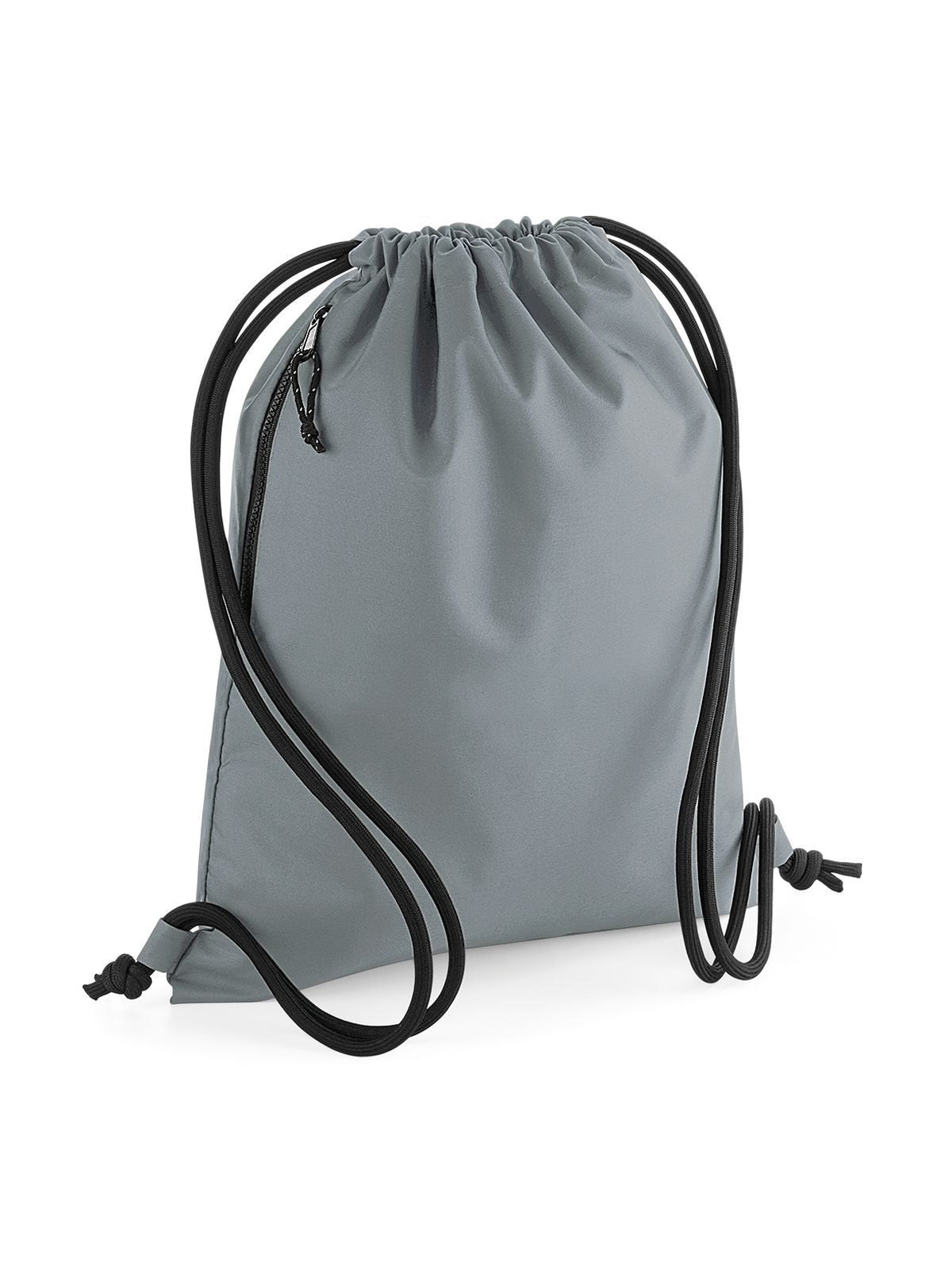 Recycled Gymsac Herren Tasche / Rucksack – Bag Base – Farbe pure grey – individuell veredelbar