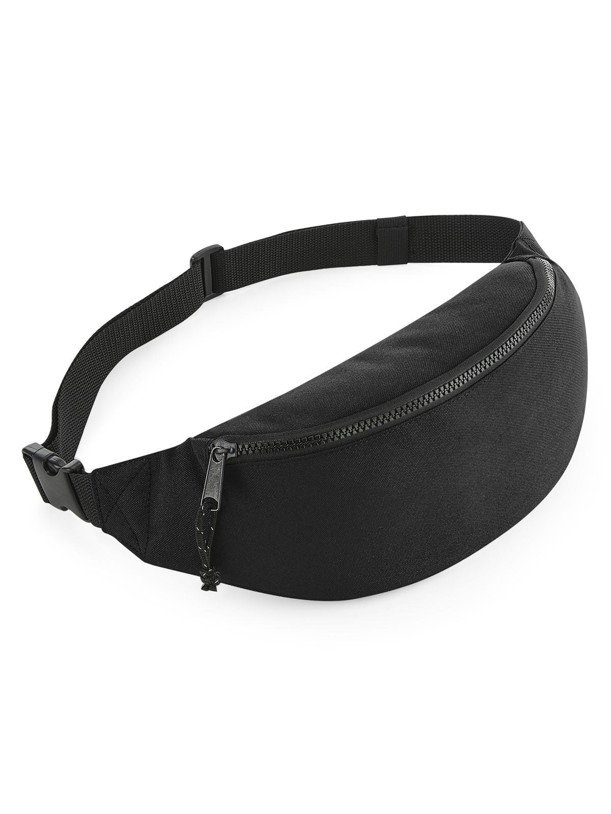 Recycled Waistpack Herren Tasche / Rucksack – Bag Base – Farbe Schwarz – individuell veredelbar