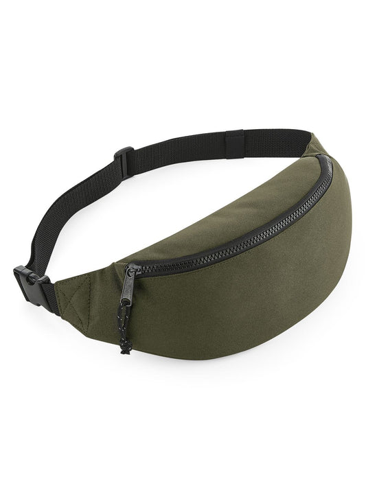 Recycled Waistpack Herren Tasche / Rucksack – Bag Base – Farbe military green – individuell veredelbar