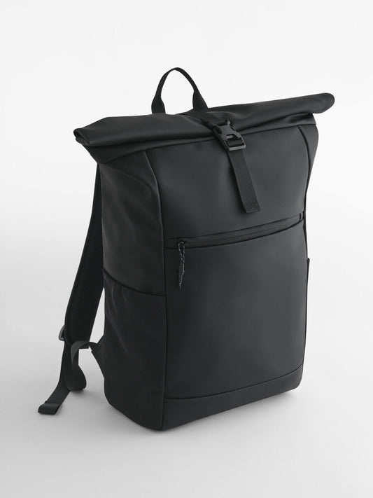 Athlux Roll-Top Backpack Herren Tasche / Rucksack – Bag Base – Farbe Schwarz – individuell veredelbar