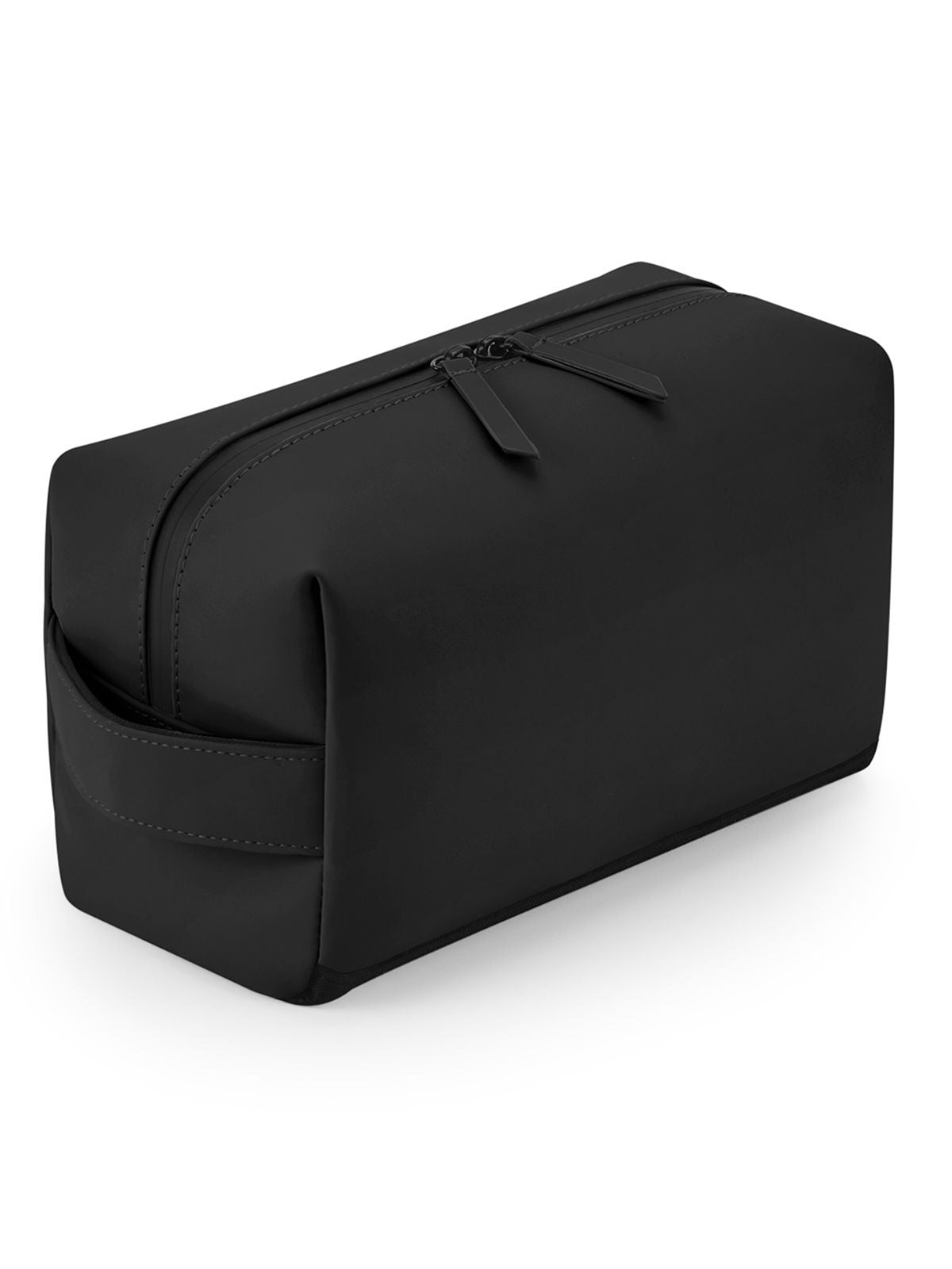 Matte PU Toiletry/Accessory Case Herren Tasche / Rucksack – Bag Base – Farbe Schwarz – individuell veredelbar