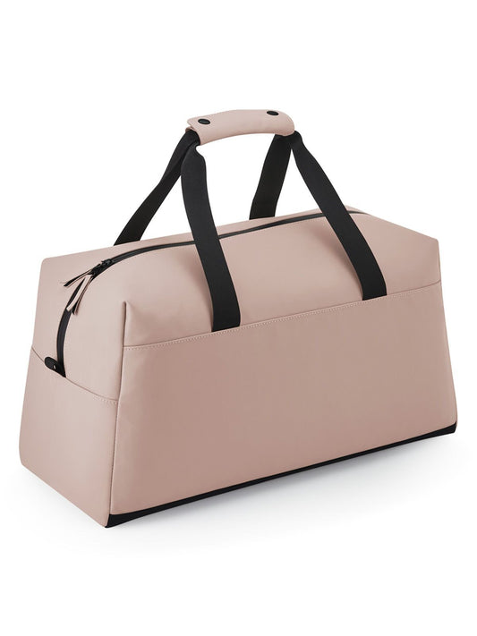 Matte PU Weekender Herren Tasche / Rucksack – Bag Base – Farbe nude pink – individuell veredelbar