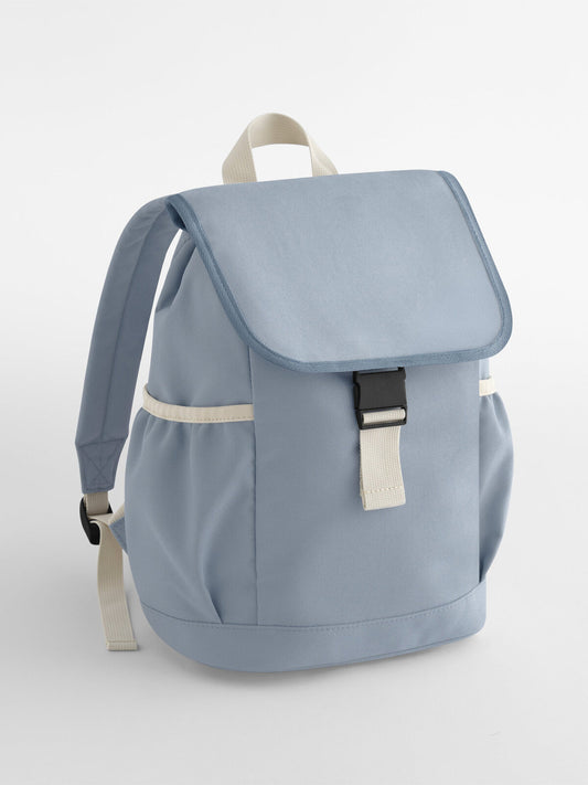 Adventure Backpack Kinder Tasche / Rucksack – Bag Base – Farbe dusty blue – individuell veredelbar