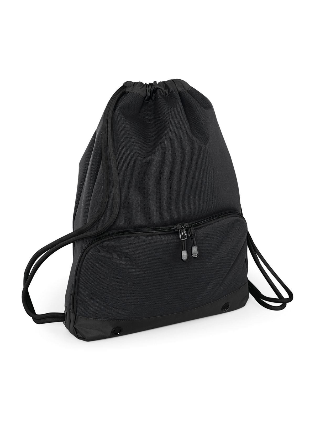 Athleisure Gymsac Herren Tasche / Rucksack – Bag Base – Farbe black/black – individuell veredelbar