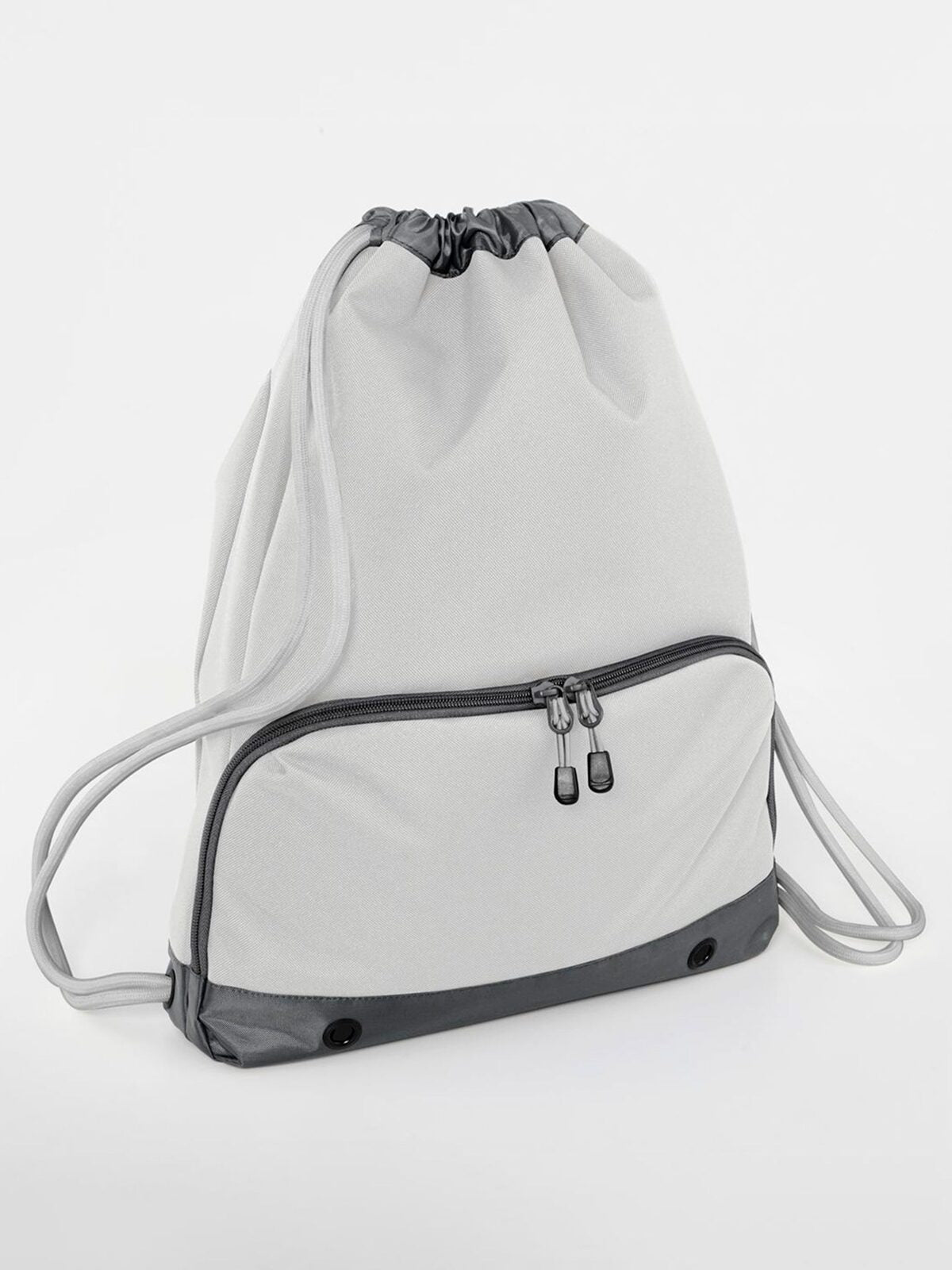 Athleisure Gymsac Herren Tasche / Rucksack – Bag Base – Farbe ice grey – individuell veredelbar