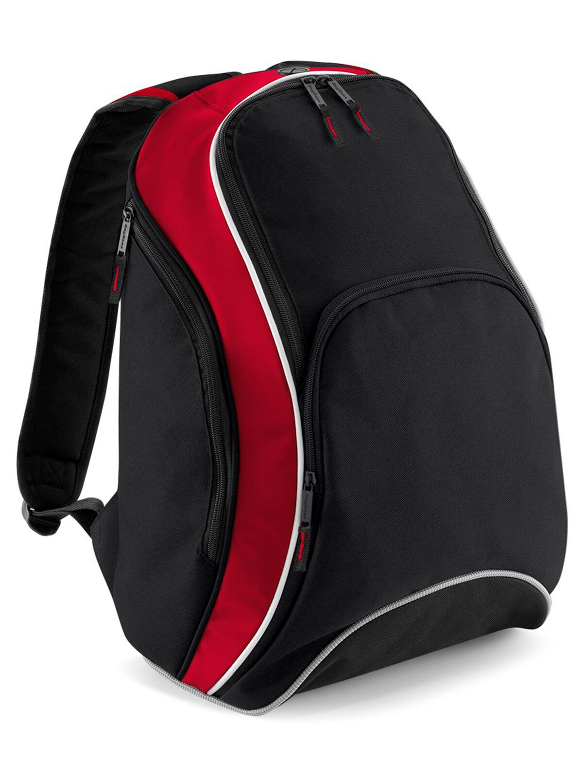 Teamwear Backpack Herren Tasche / Rucksack – Bag Base – Farbe black/classic red/white – individuell veredelbar