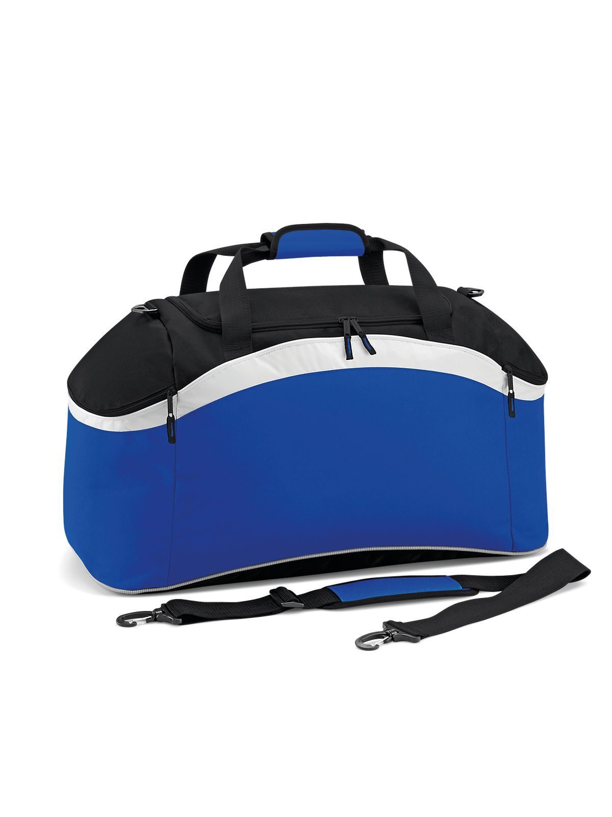 Teamwear Holdall Herren Tasche / Rucksack – Bag Base – Farbe bright royal/black/white – individuell veredelbar