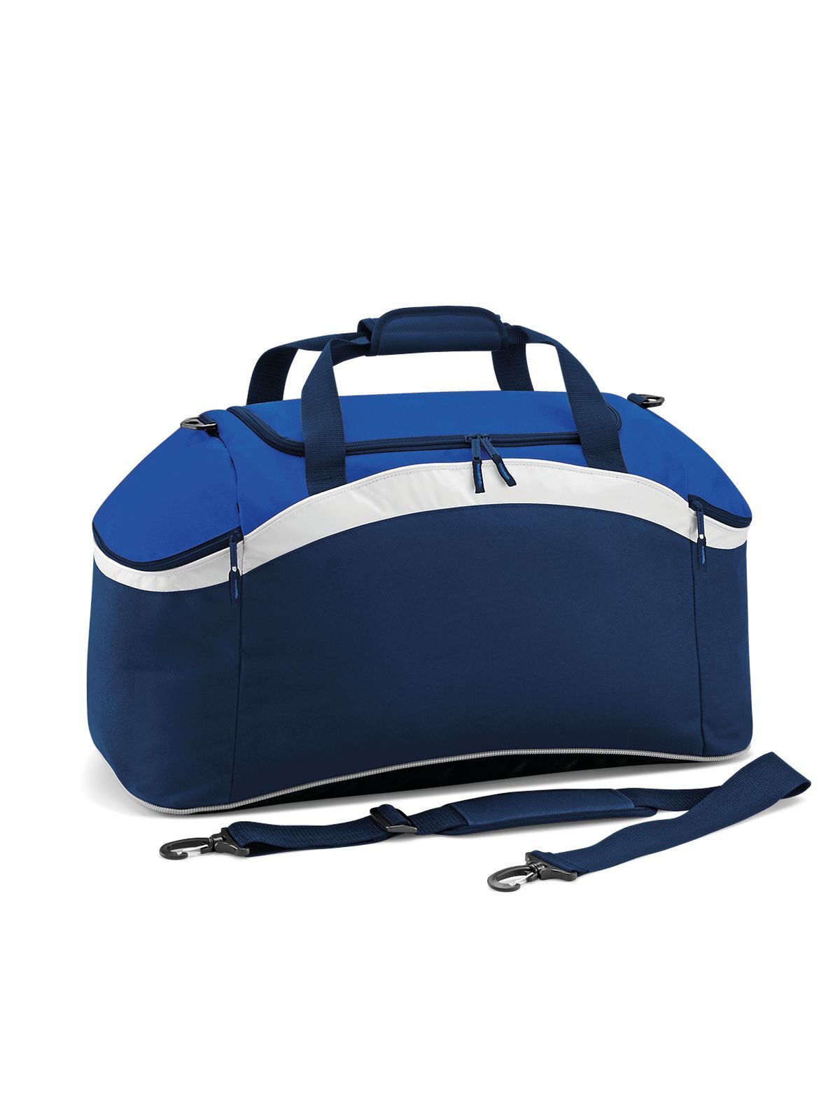 Teamwear Holdall Herren Tasche / Rucksack – Bag Base – Farbe french navy/bright royal/white – individuell veredelbar