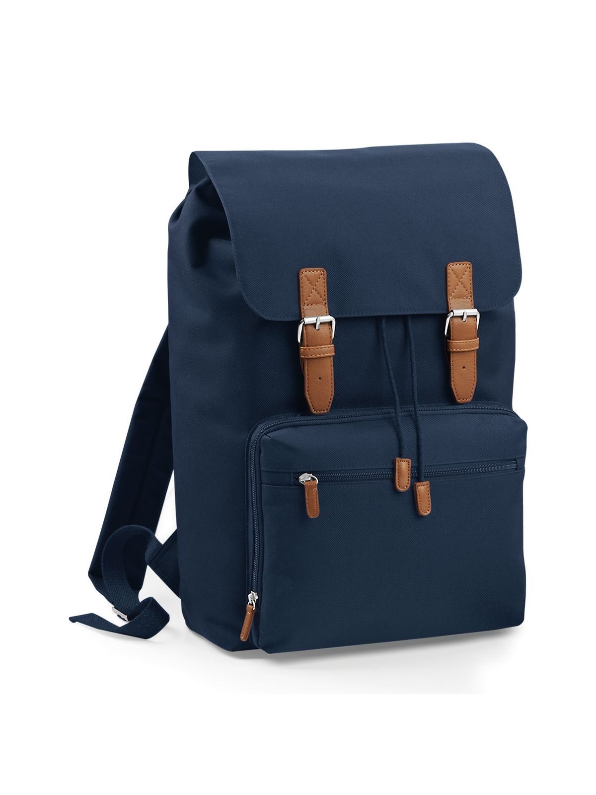 Vintage Laptop Backpack Herren Tasche / Rucksack – Bag Base – Farbe french Navy – individuell veredelbar