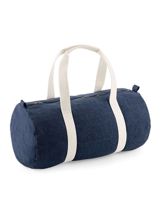 Denim Barrel Bag Damen Tasche / Rucksack – Bag Base – Farbe denim blue – individuell veredelbar