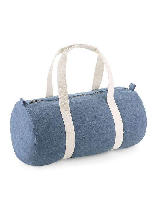 Denim Barrel Bag Damen Tasche / Rucksack – Bag Base – Farbe light denim – individuell veredelbar