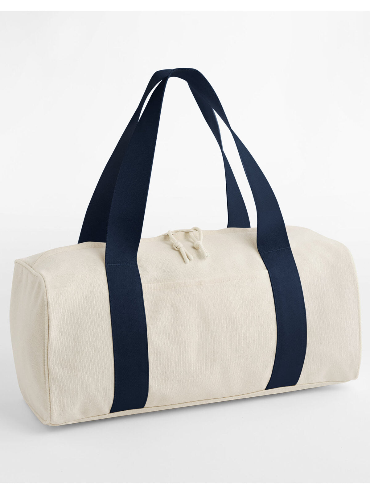 Edit Canvas Duffle Herren Tasche / Rucksack – Bag Base – Farbe natural/navy – individuell veredelbar