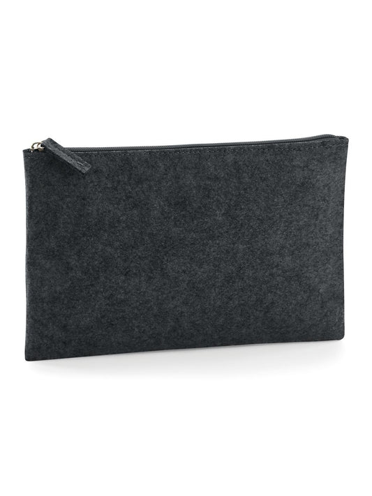 Felt accessory Pouch Herren Tasche / Rucksack – Bag Base – Farbe charcoal melange – individuell veredelbar