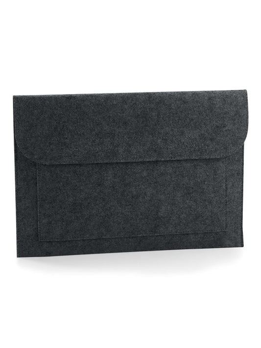 Felt Laptop/Document slip Damen Tasche / Rucksack – Bag Base – Farbe charcoal melange – individuell veredelbar