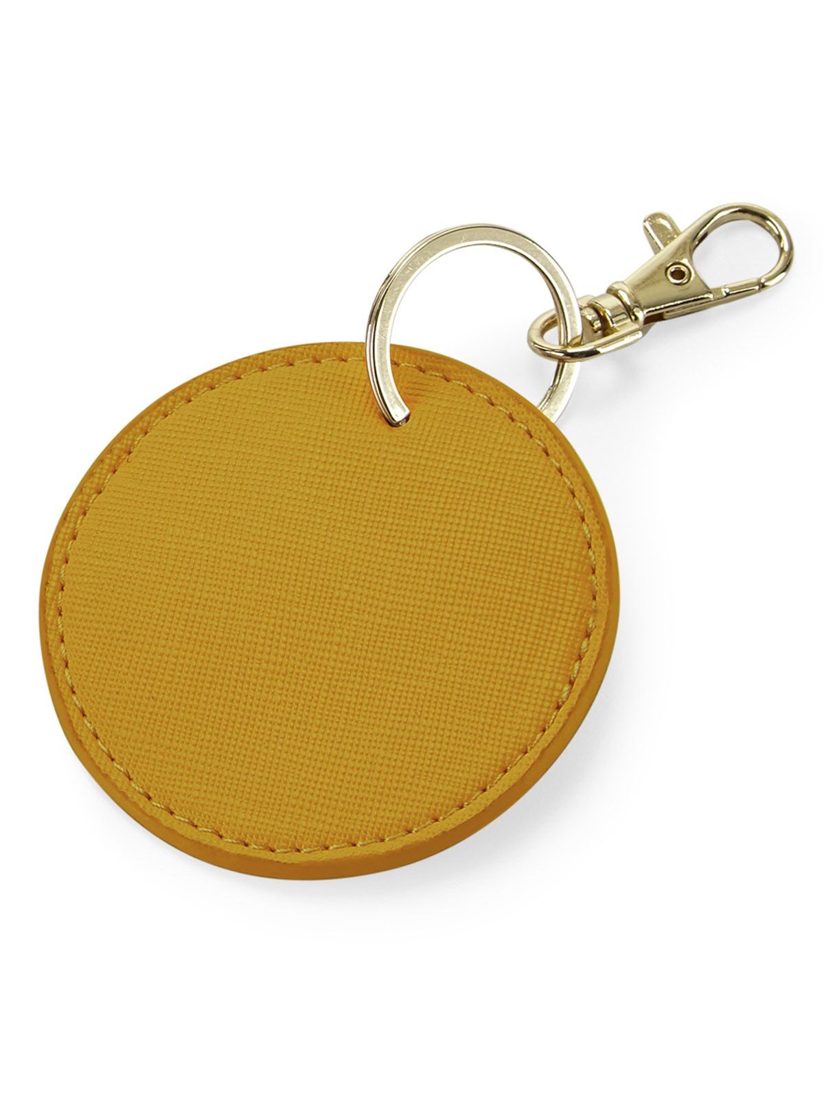 Boutique Circular Key Clip Zubehör – Bag Base – Farbe Senf – individuell veredelbar