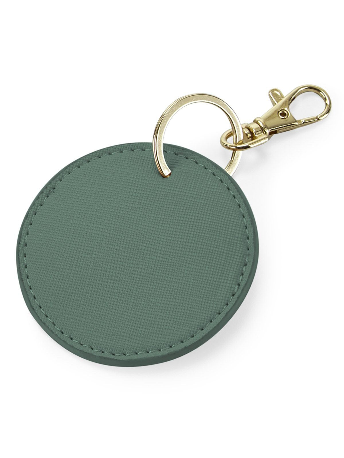 Boutique Circular Key Clip Zubehör – Bag Base – Farbe sage green – individuell veredelbar