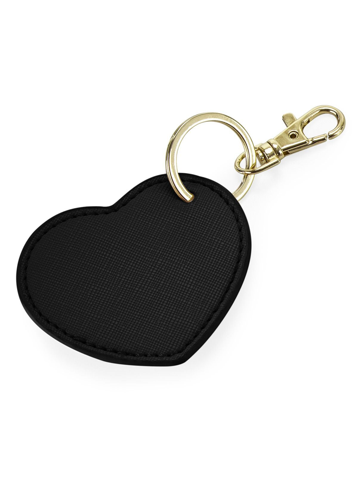 Boutique Heart Key Clip Zubehör – Bag Base – Farbe Schwarz – individuell veredelbar