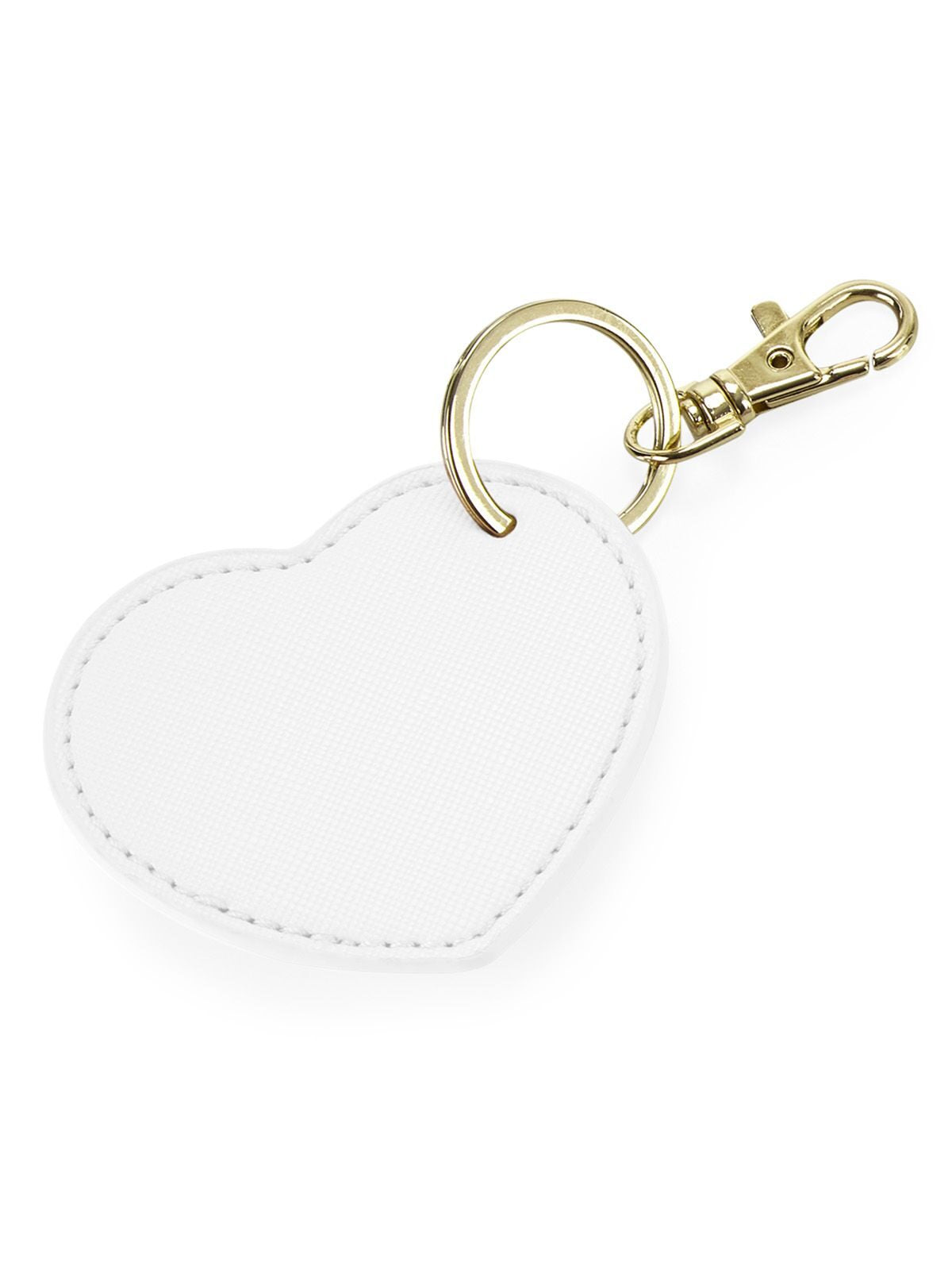 Boutique Heart Key Clip Zubehör – Bag Base – Farbe soft white – individuell veredelbar