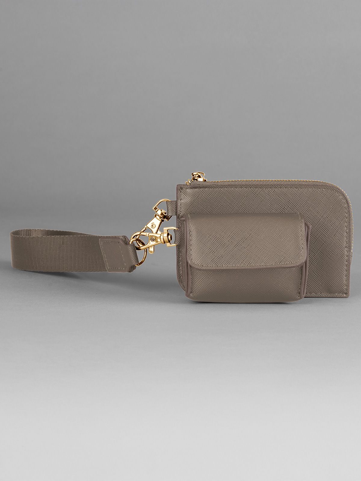 Boutique Pouch Wristlet Herren Tasche / Rucksack – Bag Base – Farbe taupe – individuell veredelbar