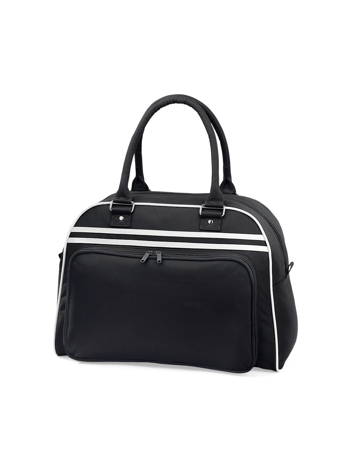 Retro Bowling Bag Herren Tasche / Rucksack – Bag Base – Farbe black/white – individuell veredelbar