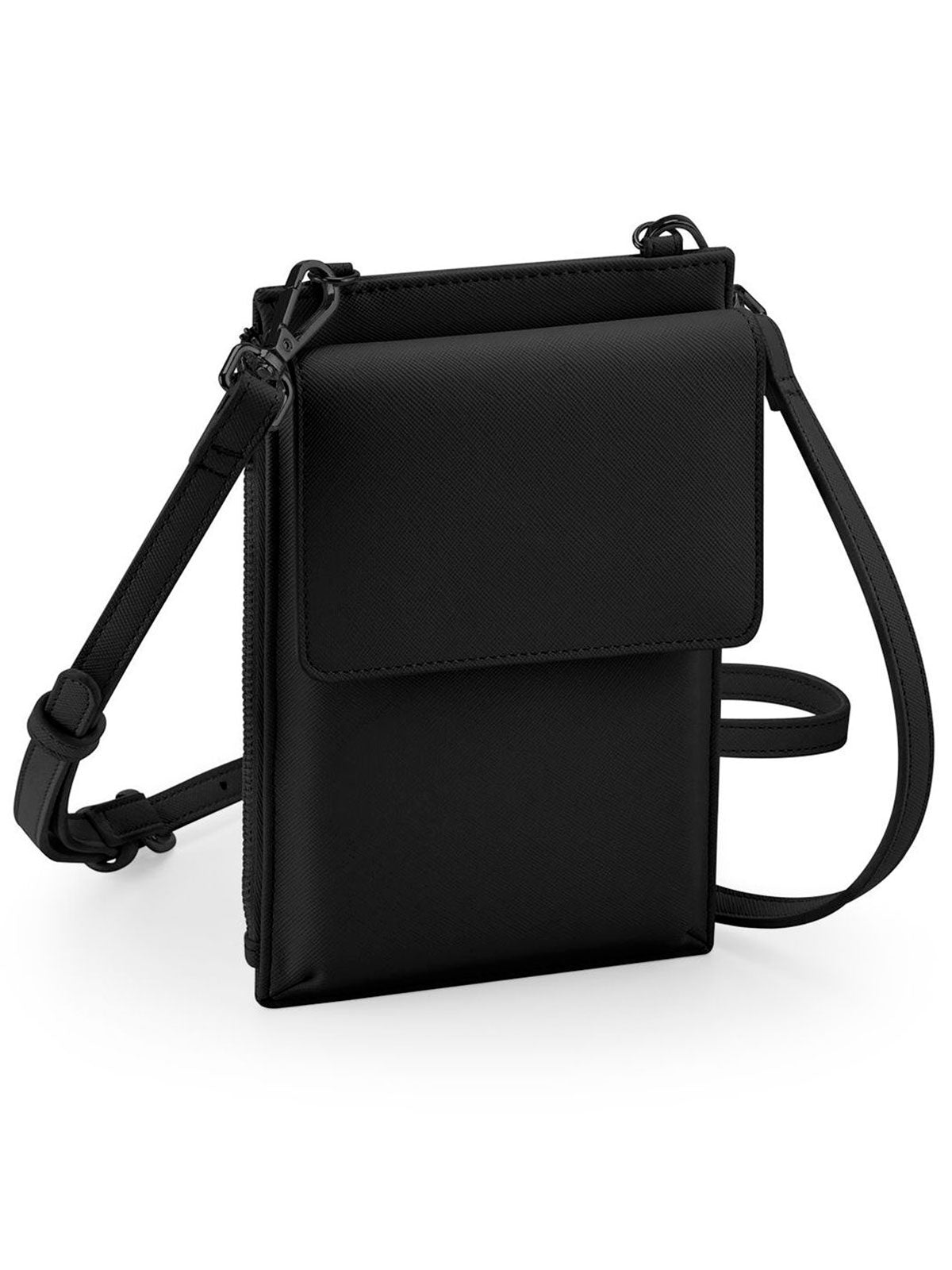 Boutique Cross Body Phone Pouch Herren Tasche / Rucksack – Bag Base – Farbe black/black – individuell veredelbar