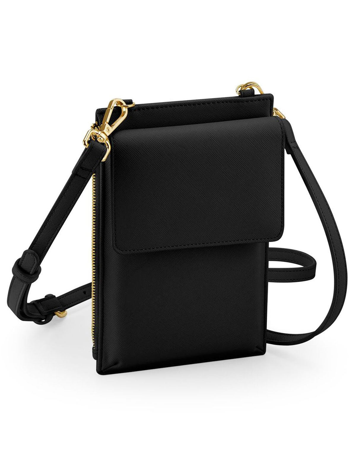 Boutique Cross Body Phone Pouch Herren Tasche / Rucksack – Bag Base – Farbe Schwarz – individuell veredelbar