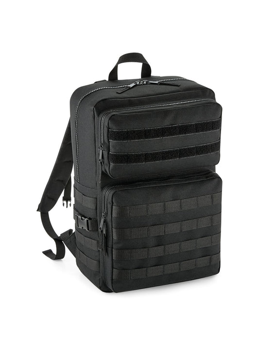 Molle Tactical Backpack Herren Tasche / Rucksack – Bag Base – Farbe Schwarz – individuell veredelbar