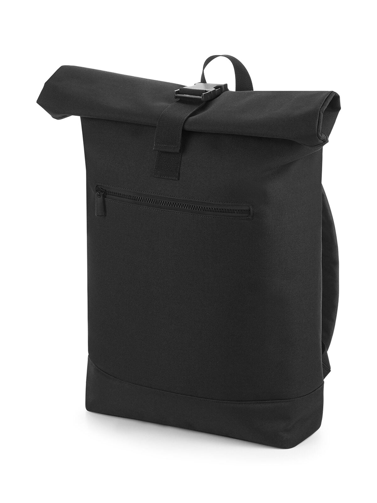 Roll-Top Backpack Herren Tasche / Rucksack – Bag Base – Farbe Schwarz – individuell veredelbar