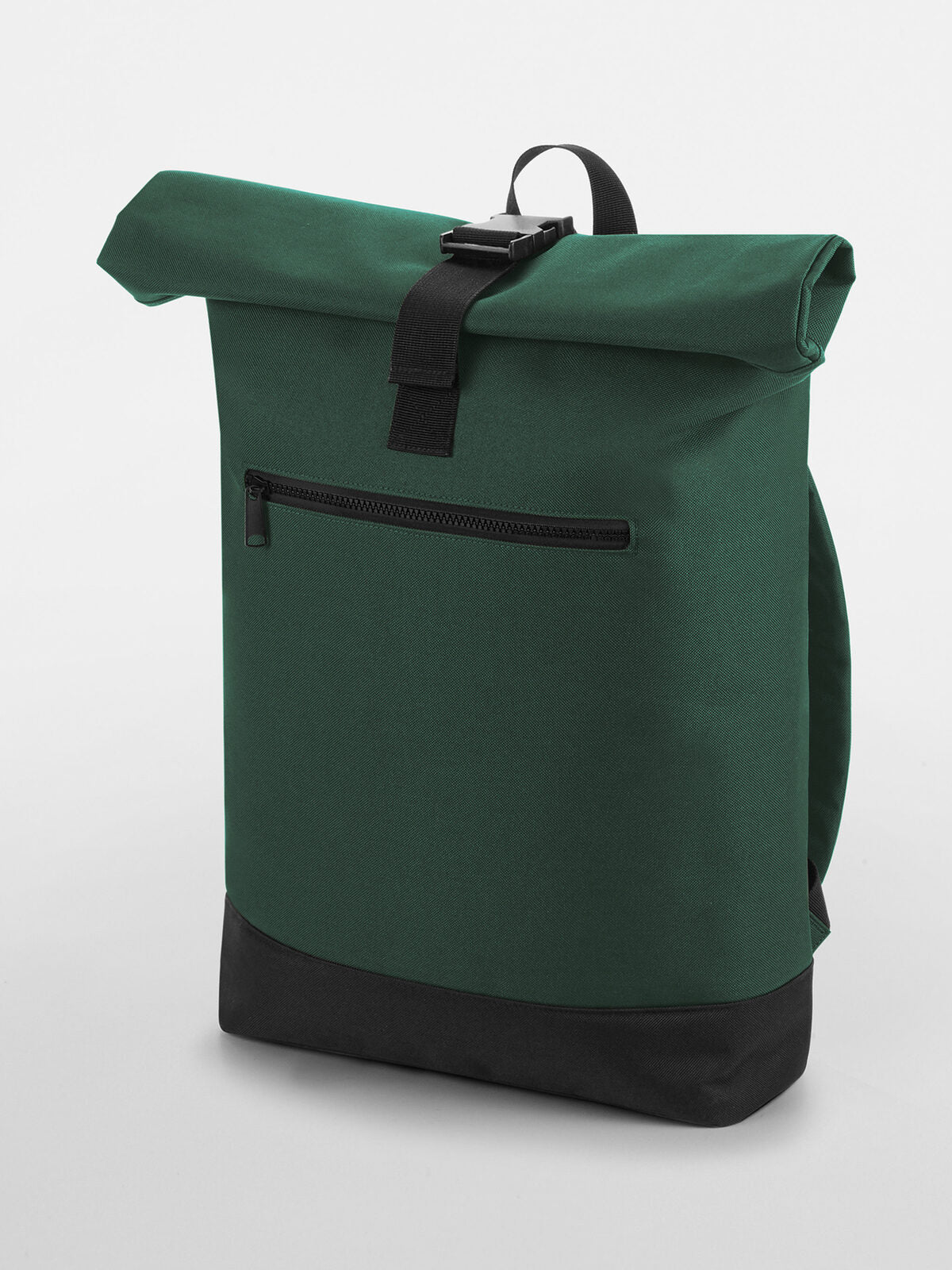 Roll-Top Backpack Herren Tasche / Rucksack – Bag Base – Farbe bottle green – individuell veredelbar