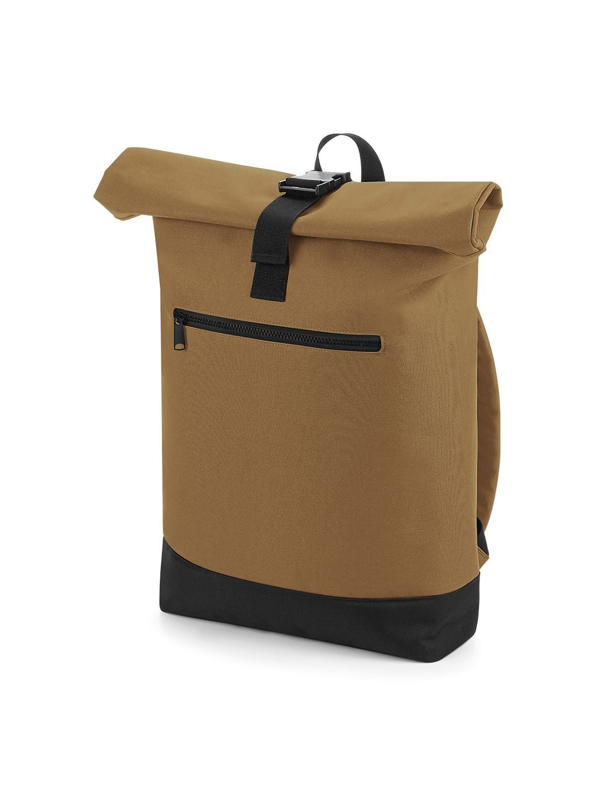 Roll-Top Backpack Herren Tasche / Rucksack – Bag Base – Farbe caramel – individuell veredelbar