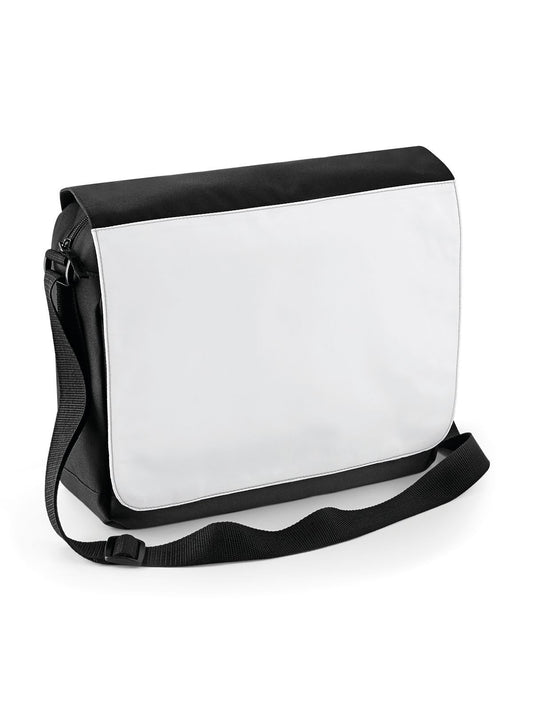 Sublimation Messenger Bag Herren Tasche / Rucksack – Bag Base – Farbe Schwarz – individuell veredelbar