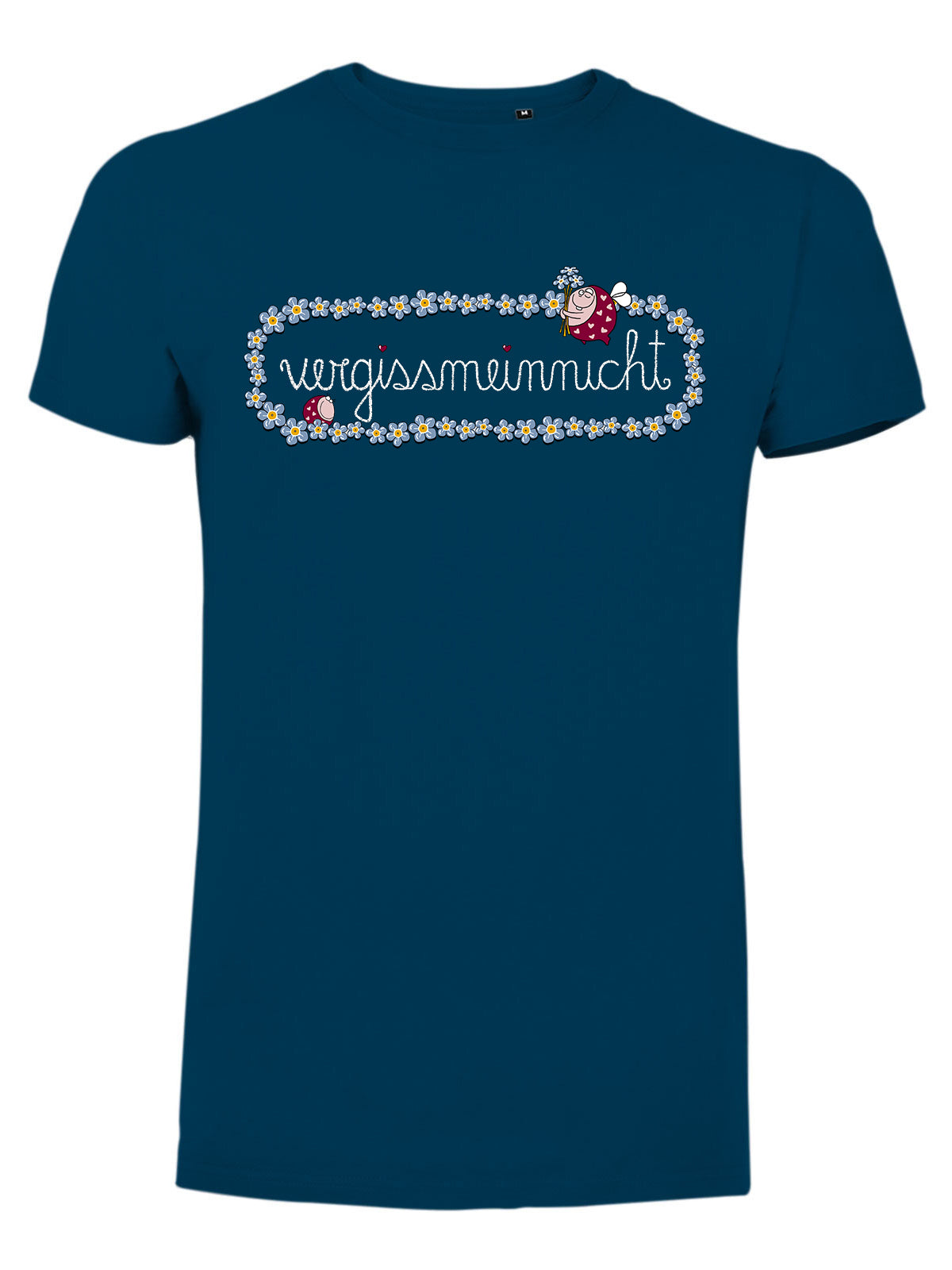 Jochen Gasser Damen T-Shirt – Vergissmeinnicht Design