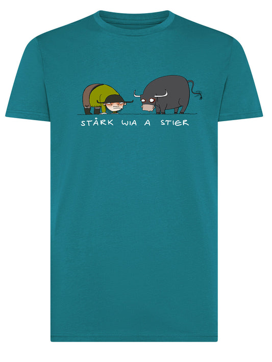Jochen Gasser Herren T-Shirt – HOFER Stark wia a Stier Design