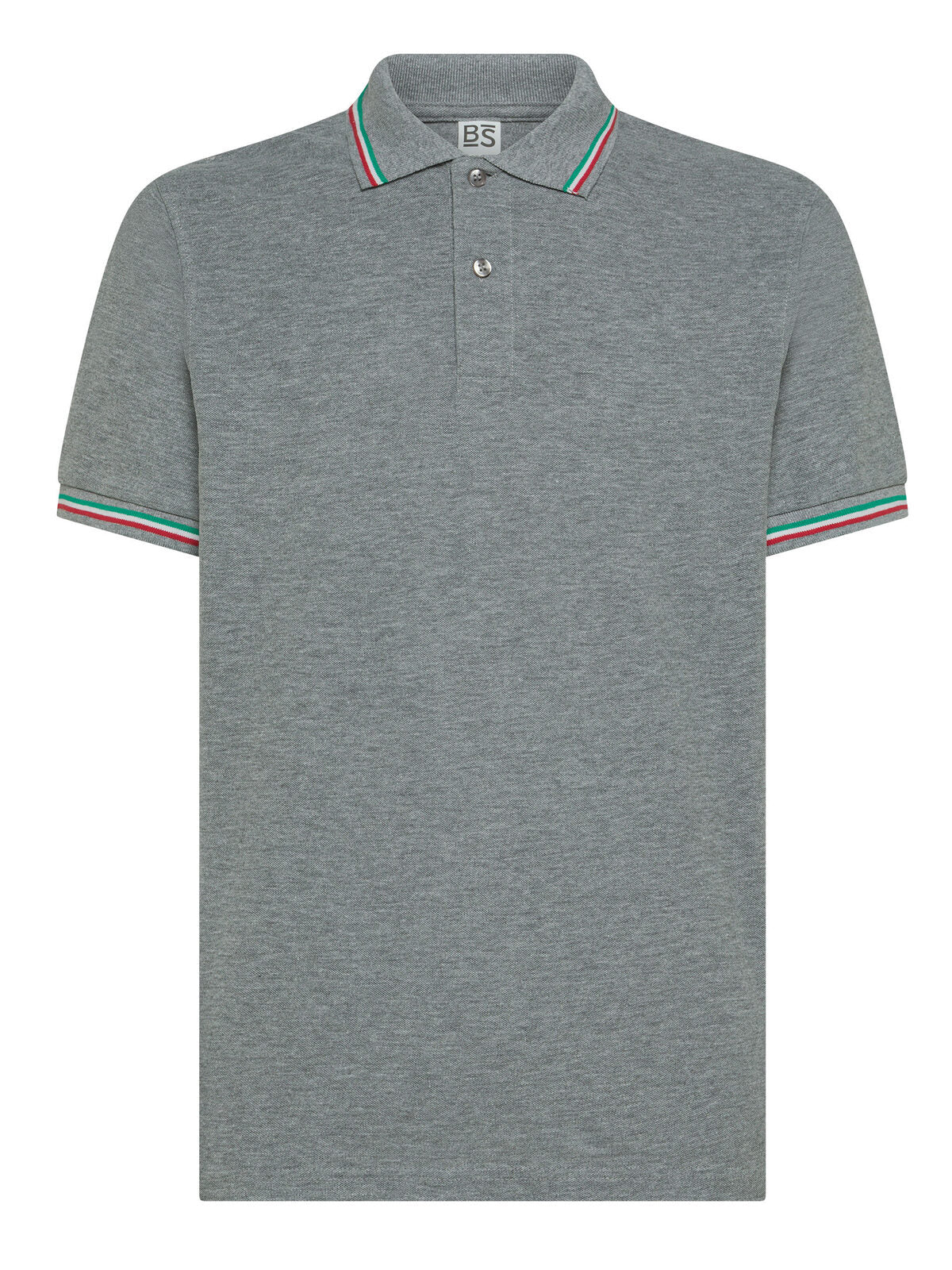 Italy Poloshirt – Black Spider – Farbe grey heather – individuell veredelbar
