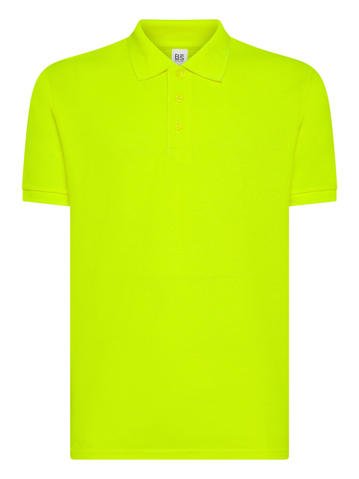 Evolution Polo Poloshirt – Black Spider – Farbe Safety yellow – individuell veredelbar