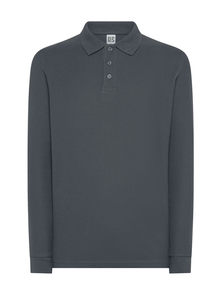 Evolution Polo LS Polo Shirt – Black Spider
