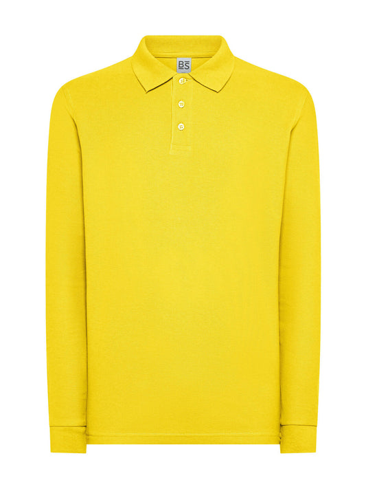 Evolution Polo LS Poloshirt – Black Spider – Farbe Gold – individuell veredelbar